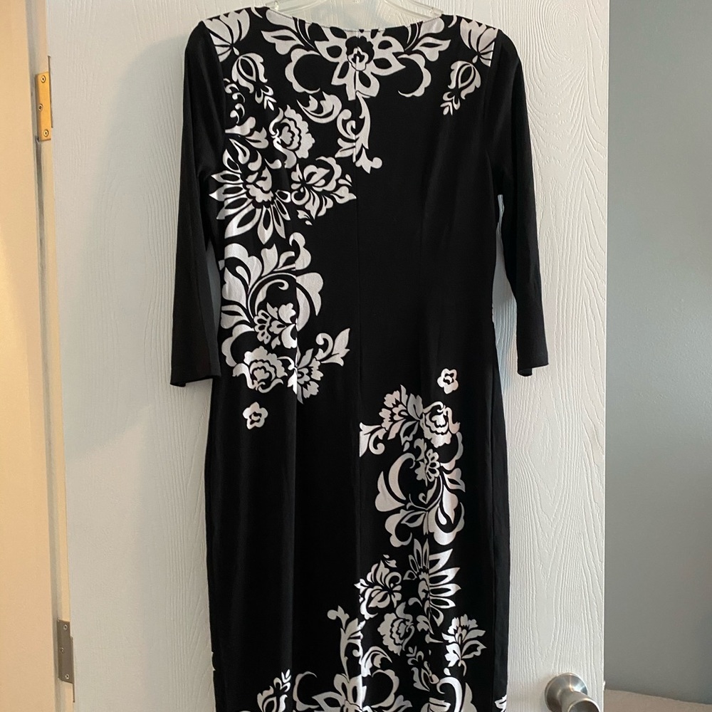 I.n.c black and white knee length dress